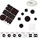 Felt Furniture Pads 140 Pcs - Self Adhesive Floor Protector Chair Pads Variety Pack - Wood Furniture Noise Reduction Bumpers & Protectors for Hardwood & Laminate Flooring
