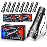 RECHOO 8 Pack LED Flashlight, Bright Powerful Flash
