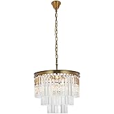 Elegant Lighting Sydney 20" 9-Light Metal/Crystal Chandelier in Satin Gold/Clear