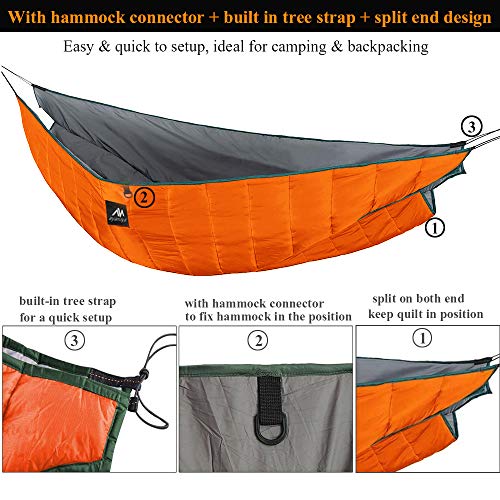 AYAMAYA Double Hammock Underquilt Under Quilts, Winter Cold Weather