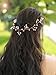 Missgrace Bridal Rose Gold Crystal Hair Vine Wedding Vintage Headpiece Women Leaf Headband Hair Accessory Wedding Hair Jewelry for Festival and Party- Bridal Hair Accessories for Bride