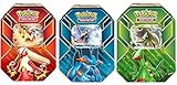 ALL 3 TINS - Pokemon 2015 EX Hoenn Power Trio Tins - Sceptile, Blaziken, & Swampert !