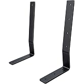 LHERUT Bench Backrest Bracket ,Metal Chair Backrest Angle Shelf Brackets | Heavy Duty Metal , Modern headboard Garden Courtyard L Rustic Wooden stool bracket