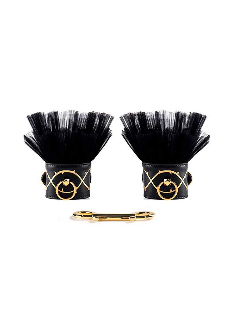 ZALO Leather Thorn Handcuffs, 200 kg