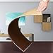 Computer Leather Desk Pad, Stylish Mat Cover, Reversible Color Design Brown to Khaki, 18x24 Inches