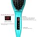 Gisala Metal Ceramic Heater Hair Straightening Brush,Auto Lock,Anti Scald,Zero Damage,Adjustable Temperature,Instant Heat Up Professional Hair Straightener(Cyan) by Gisala