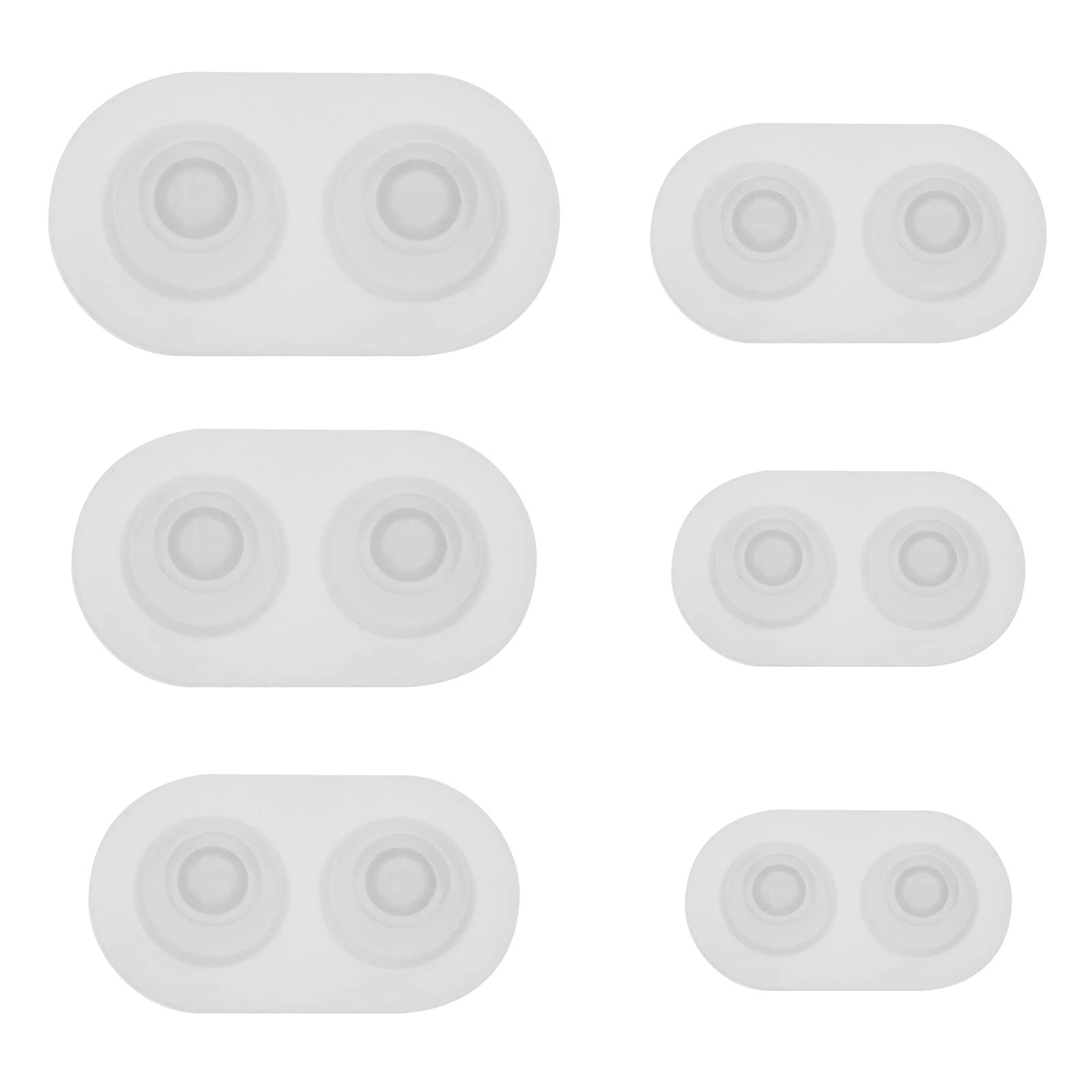 OTOTEC 6pcs Doll Eye Mould Eyeball Domes Silicone Moulds Resin Eyeball Mould for DIY Craft Gothic Eyeball Ring Zombie Eyes Halloween Cake Decoration