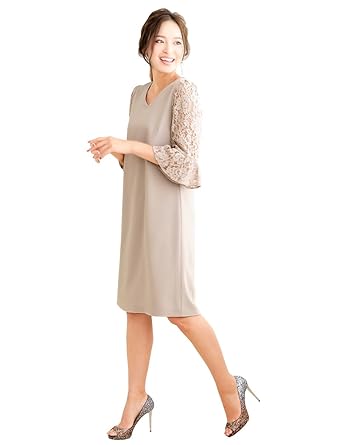 Amazon Girl ガール 結婚式 二次会 お呼ばれ 七分袖レース