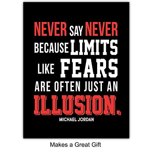 Michael Jordan Motivational Art Print Set 8x10 Wall, Gym, Office Decor, Home Decoration Photos