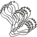 eKingstore Polished Chrome Rolling Shower Curtain Rings - Set of 24 Heavy Duty Hooks