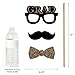 Big Dot of Happiness Graduation Props for Photoshoot 2025. 20-count Set of High School Senior Photo Booth Props for Pictures and Graduation Party Decorations - Gold