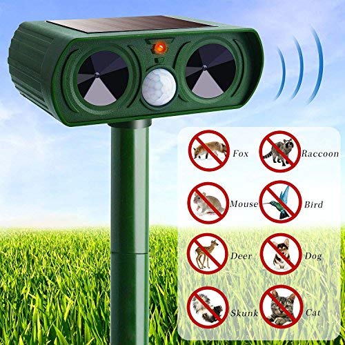 Ultrasonic Animal Repeller JIA LE Solar Powered Pest Repeller