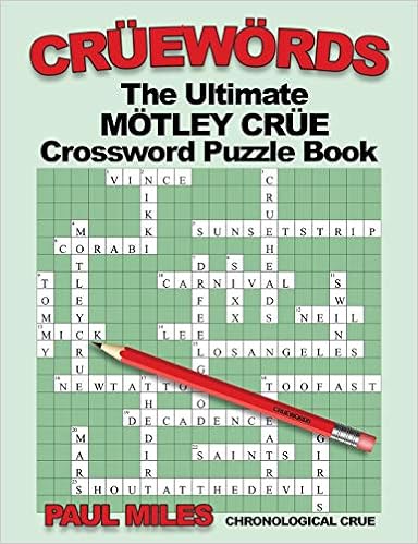 cruewords the ultimate motley crue crossword puzzle book miles paul 9798652106720 amazon com books