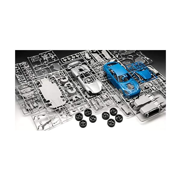 Revell RV05681 5681 Porsche Set Zubehör, Unlackiert – Bild 8