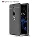 Cocomii Stitch Leather Design Sony Xperia XZ2 Premium Case, Slim Thin Glossy Soft TPU Silicone Rubber Gel Luxury Leather Pattern Fashion Bumper Cover Compatible with Sony Xperia XZ2 Premium (Black)