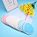 TecUnite Bamboo 15 Pack Makeup Soft Remover Pads with 1 Laundry Bag, Makeup Remover Cloth, Chemical Free Cleansing Towel Wipes Face, Facial Clean Skin Care Wash Cloth Pads (Pink, Sky Blue, White)