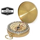 SharpSurvival Best Camping Survival Compass | Glow in the Dark Military Compass | Highest Quality Survival Gear Compass