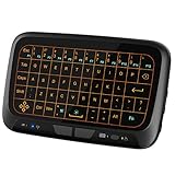 Ronxs Touchpad Mini Keyboard Mouse Remote Combos 2.4GHz Wireless Full Screen Extra Large Touch Zone for Google Android TV Box, HTPC, IPTV, PC, PS3, Xbox 360, Pad