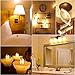 Vintage Edison Light Bulb,Oak Leaf 4W ST64 Antique LED Bulb Lights 40W Equivalent,E26 2200K Warm White 400lm,Amber Glass