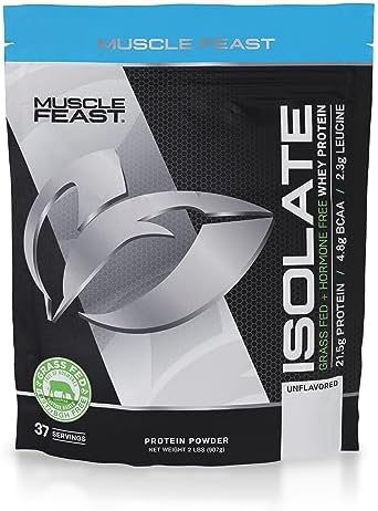 Muscle Feast Grass-Fed Whey Protein Isolate, All Natural Hormone Free ...