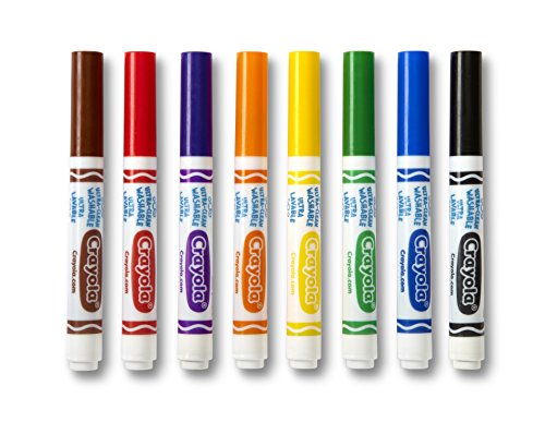 BIN587808 - 8 Classic Colors Washable Waterbased Markers