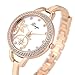 Xinge Womens Mother-Of-Pearl Dial Rose Gold Bangle Watch and Butterfly Bracelet Set 388-R