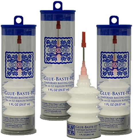 3-Pack Bundle of Roxanne Glue Baste It EZ Squeeze 1 oz.