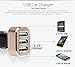 [Certified by Apple] ACEPower® Premium 3 USB 26W 5.1A Aluminum Panel Compact Designed USB Car Charger for iPhone 6 6plus 5 5S 5C 4 4S,iPad 4 3 2,iPad mini,iPad air Battery Power Supply for All Apple Device, Galaxy, Cell Phones, Tablet, Android Devices (Black+Blue)