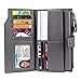 Itslife Women's RFID Blocking Large Capacity Luxury Wax Genuine Leather Clutch Wallet Ladies Card holder