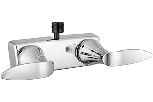 Dura Faucet (DF-SA100LH-CP) RV Shower Faucet Valve Diverter with with Winged Levers (Chrome)