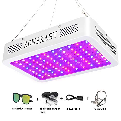 1000w Upgraded LED Grow Light – Full Spectrum LED Grow Lamp with UV and IR Plant Grow Light for Indoor Plants Veg and Flower by KOWEKAST – (100Pcs 10W LEDs)