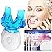 Teeth Whitening Kit, CIGIHIT Teeth Whitening Gel Kit Professional Dental Whitener Set with 5X LED Light, 3X 5mL Syringes, Mouth Trays, Retainer Case