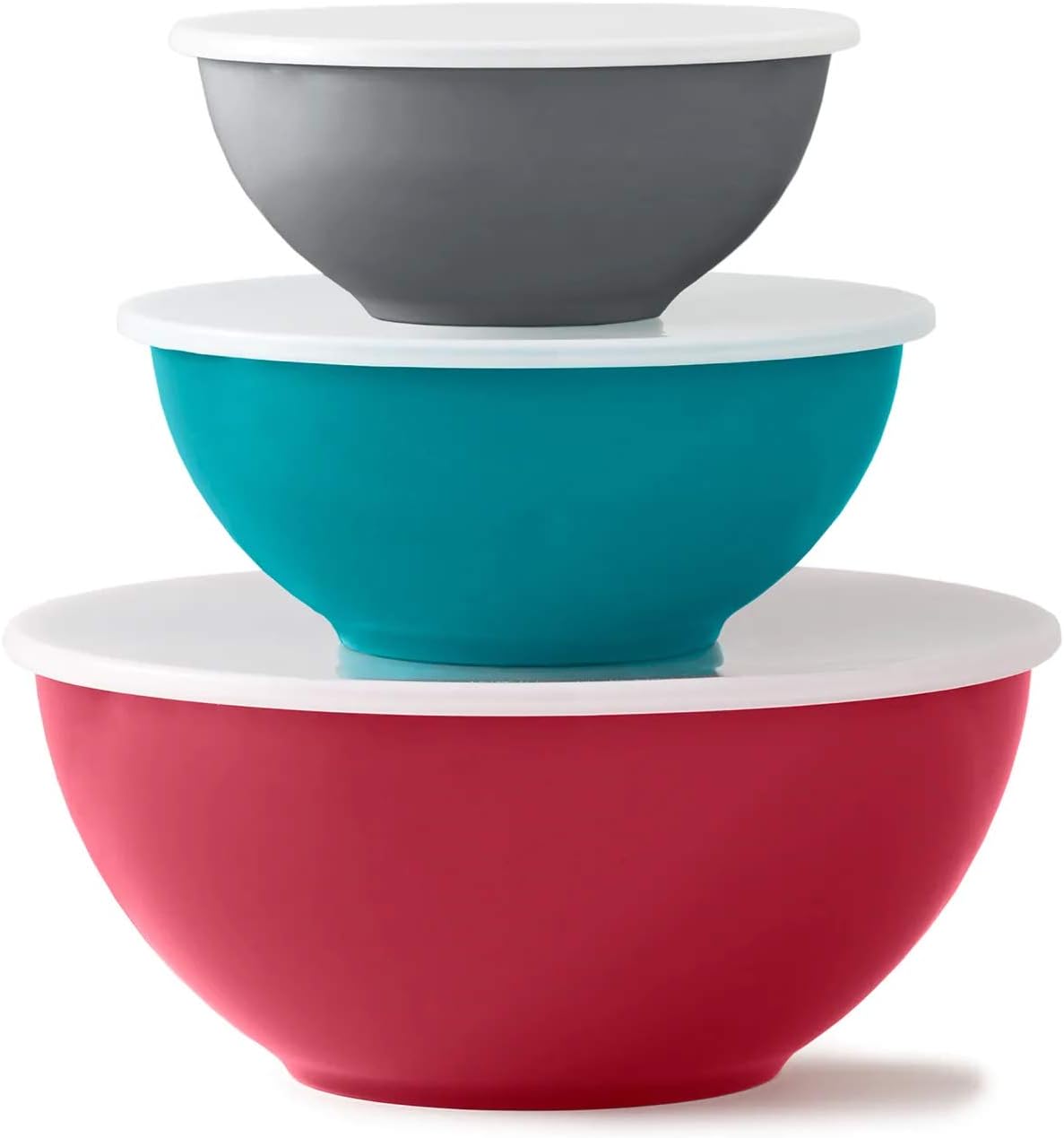 Food Network Set of 3 Nesting Melamine Mixing Bowls with