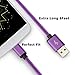 BEST4ONE, USB Type C Cable, 6Ft 2Pack Long Nylon Braided Charge/Sync Quick Charger Cord for LG G6 G5, Samsung Galaxy S8 Plus, Google Pixel XL, Nexus 5X 6P, Moto Z, Huawei P9 Mate 9, More (Purple)