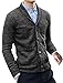 Allegra K Mens Outwear Button Up Shawl Collar Cardigan