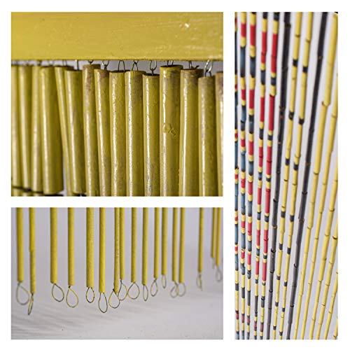 Tachilc Bamboo Beaded Curtain For Doorway Boho Beaded Curtain