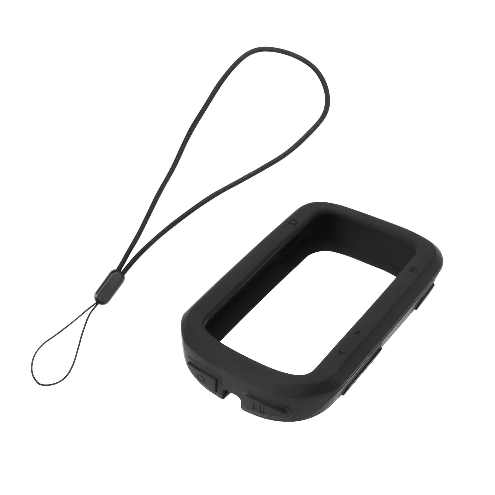 LT Easiyl Silicone Protective Cover Compatible with IGPSPORT BSC200/300 for Bike Computer Case GPS Computer Silicone Protective Case Black with Lanyard