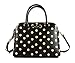 Kate Spade New York Wellesley Printed Small Rachelle Satchel Handbag Purse (Black/Decobeige)