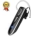 Yuwiss Bluetooth Earpiece [24Hrs Playtime] Wireless 4.1 Headset for Cell Phones w/Mic Noise Canceling Hands-Free Earbuds Car Trucker Driving Headphones Compatible with iPhone Samsung Android (Black)