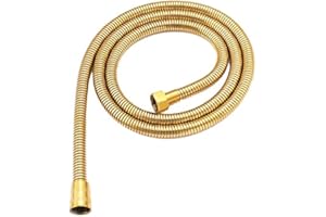 Weirun 59-Inch Stainless Steel Interlock Handheld Shower Hose, Titanium Gold