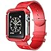 Apple Watch Case, i-Blason Rugged Protective Case with Strap Bands for Apple Watch / Watch Sport / Watch Edition 2015 Release 2015 (38 mm, Red)