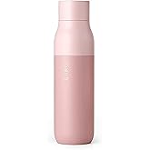 LARQ Bottle PureVis 17 oz - Self-Cleaning and Insulated Stainless Steel Water Bottle with UV Water Purifier and Award-winning Design | Reusable & Travel Friendly, Himalayan Pink