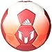 adidas Performance Messi Soccer Ball, White/Red/Solar Red, Size 4