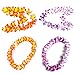 WeeCosy 12 Counts Tropical Hawaiian Leis and Necklace Luau Flower Party Favors(One Dozen)
