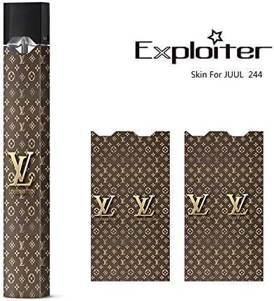 Decal for JUUL | Skin for JUUL | Sticker for JUUL | Wrap for JUUL for The JUUL | Paster | Sleeve | Case (LV Gold)