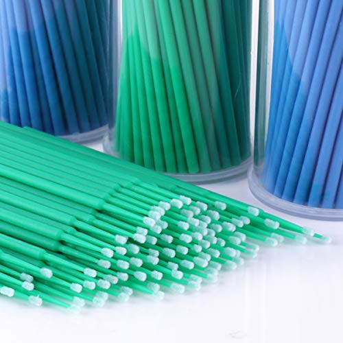 FAMILIFE 400 PCS Disposable Eyelash Extension Brush Applicators Mini Individual Mascara Brush Makeup Cotton Swabs