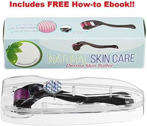 Derma Roller MicroNeedle 0.25mm Titanium - Cover Scars and Clear Acne - Medical Grade Quality