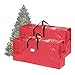 Set of 2 Christmas Tree Storage Bags - Fits 9-Foot Artificial Tree Each - Protect Holiday Decorations from Moisture and Damage by Elf Stor (Red)