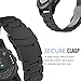 MoKo Garmin Fenix 3/Fenix 5X Watch Band, Universal Stainless Steel Watch Band Strap Bracelet for Fenix 3/Fenix 3 HR/Fenix 5X/5X Plus/Descent mk1 Smart Watch, Watch Not Included, BLACK