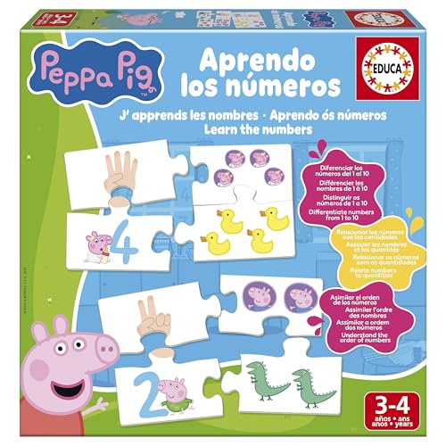 Peppa Pig - I Numeri, Gioco educativo (Educa Borras 16224)
